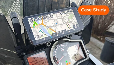 Success Case: Rugged Handhelds Power Smarter Motorcycle Delivery